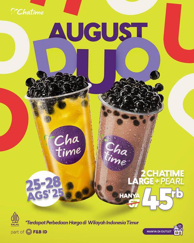 Promo gajian Chatime Agustus 2025