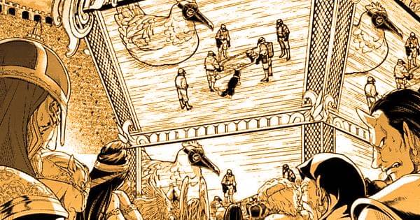 Para dewa yang menggeram setelah melihat kemenangan Simo Hayha - Record of Ragnarok