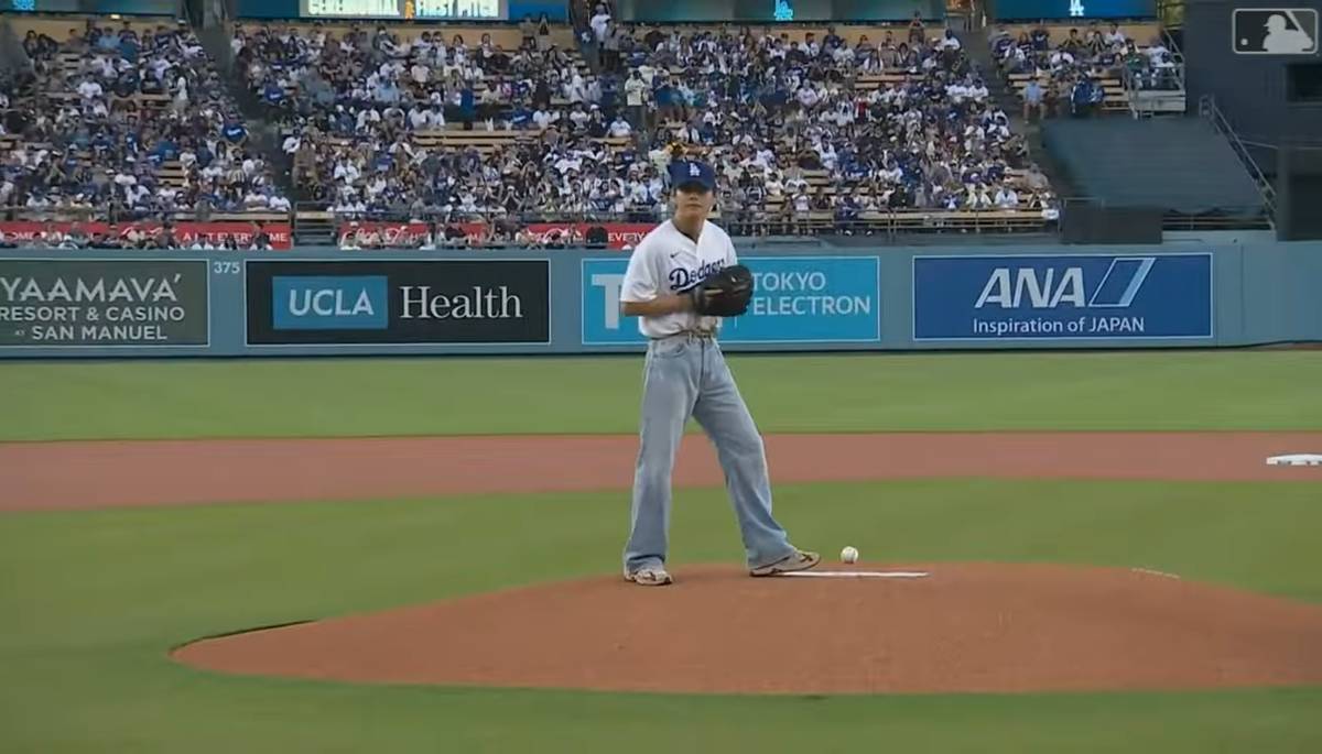 V BTS di LA Dodgers