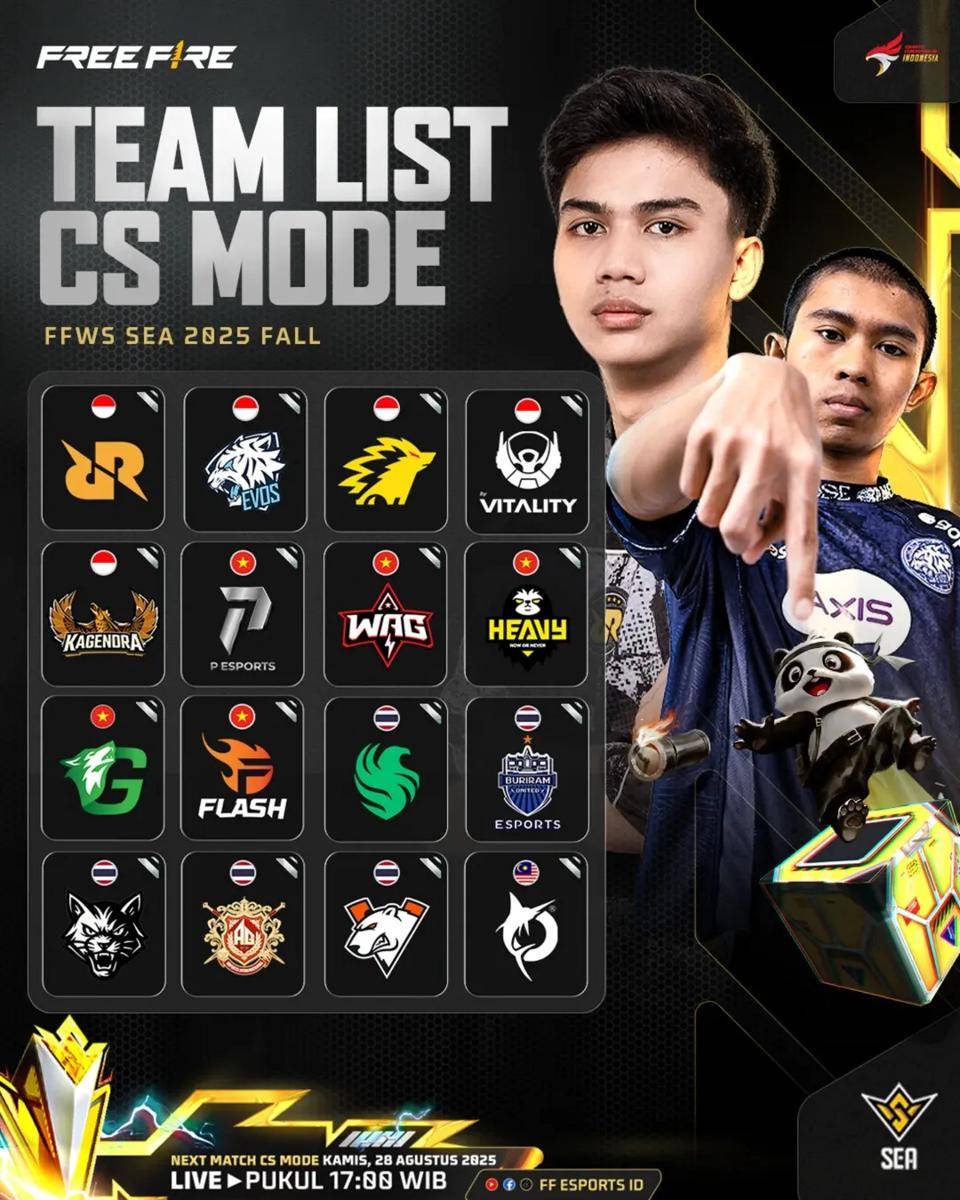 Teamlist CS Mode FFWS SEA FALL 2025