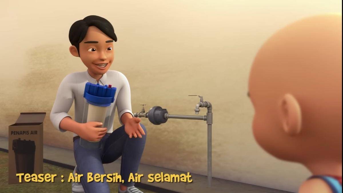 Cuplikan episode Air Bersih, Air Selamat di serial Upin & Ipin