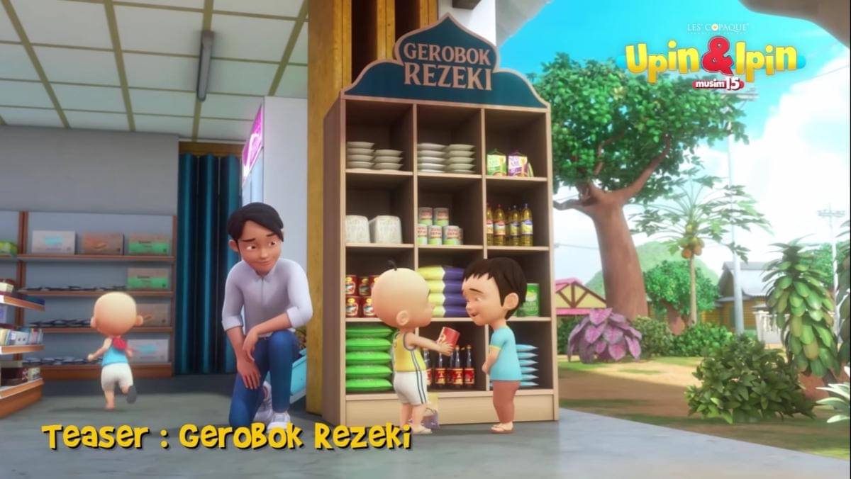 Cuplikan episode Gerobok Rezeki di serial Upin & Ipin (youtube.com/Les' Copaque Production)
