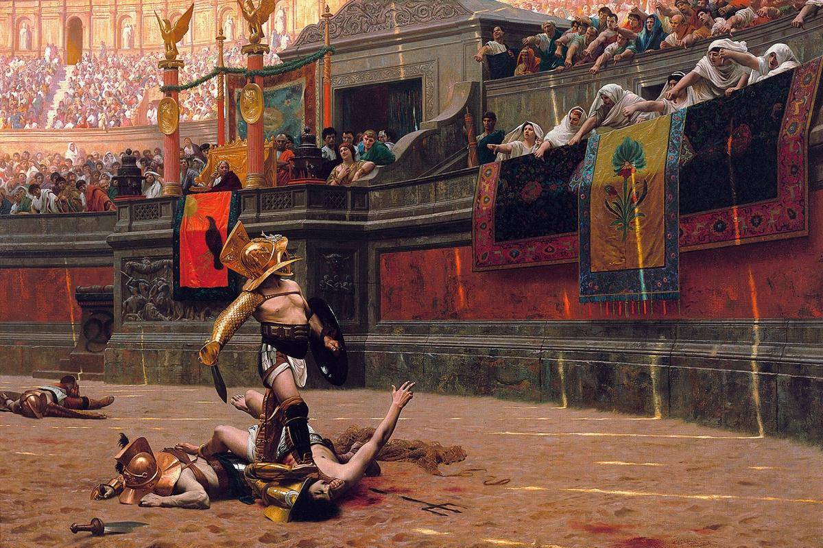 lukisan Pollice verso oleh Jean-Léon Gérôme