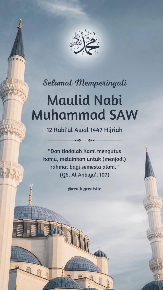 Ide kartu ucapan Maulid Nabi Muhammad SAW