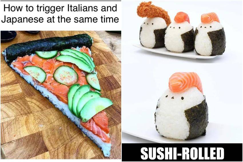 kolase meme kocak sushi