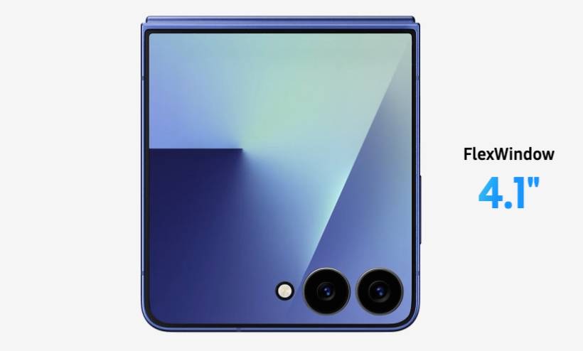 Samsung Galaxy Z Flip 7 mengusung layar cover berukuran 4,1 inci