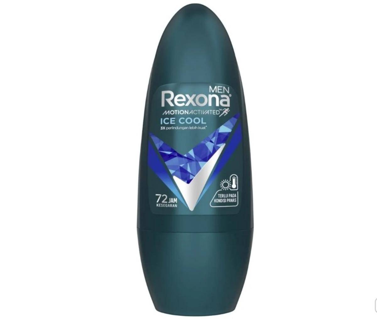 Rexona Men Roll On Deodorant Ice Cool 45 ml (www.blibli.com/Unilever Official)