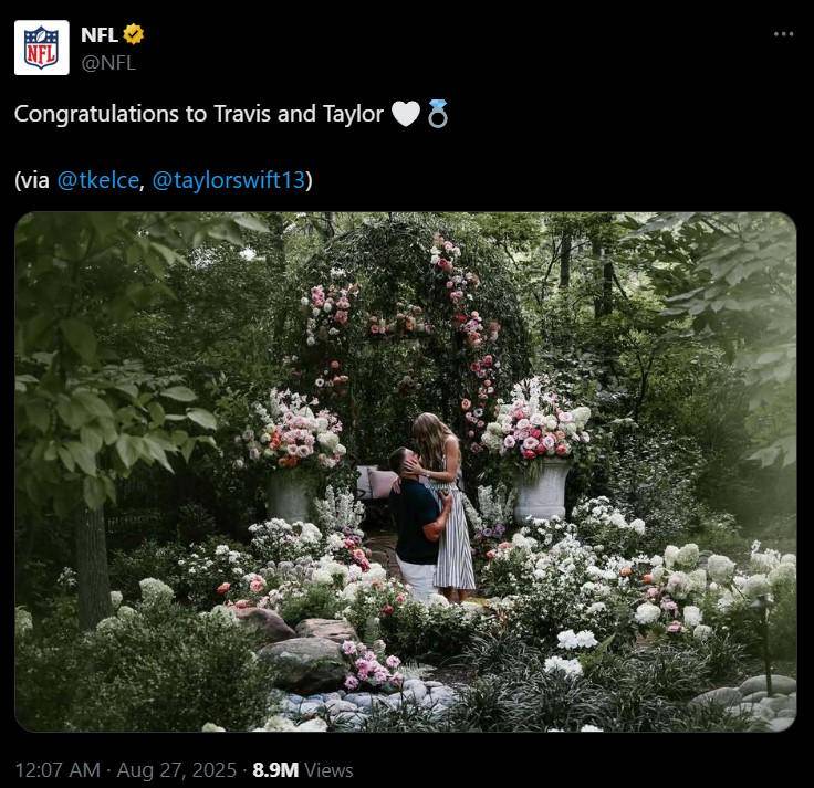 artis dunia ucapkan selamat kepada pertunangan Taylor Swift