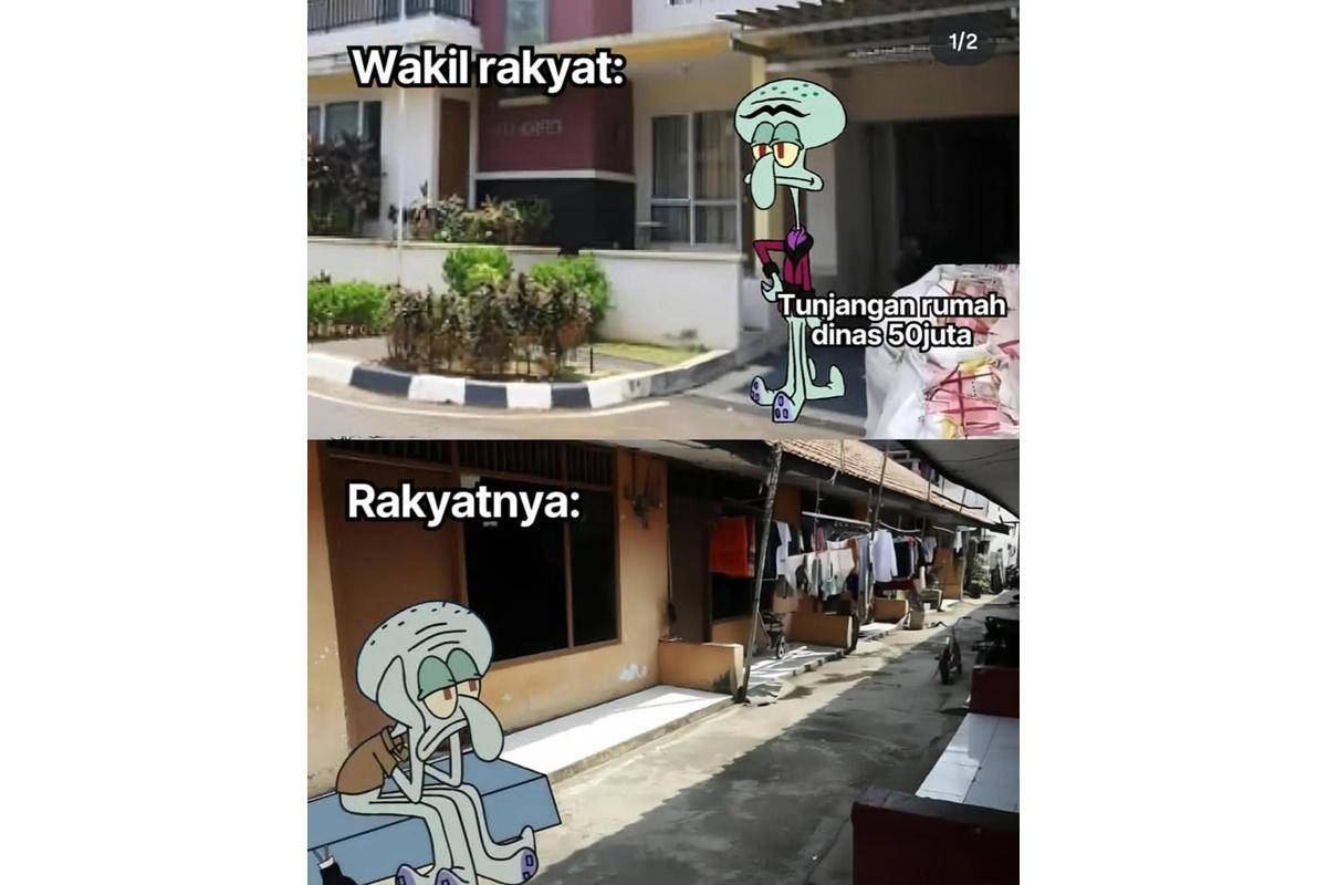 meme gaji anggota DPR