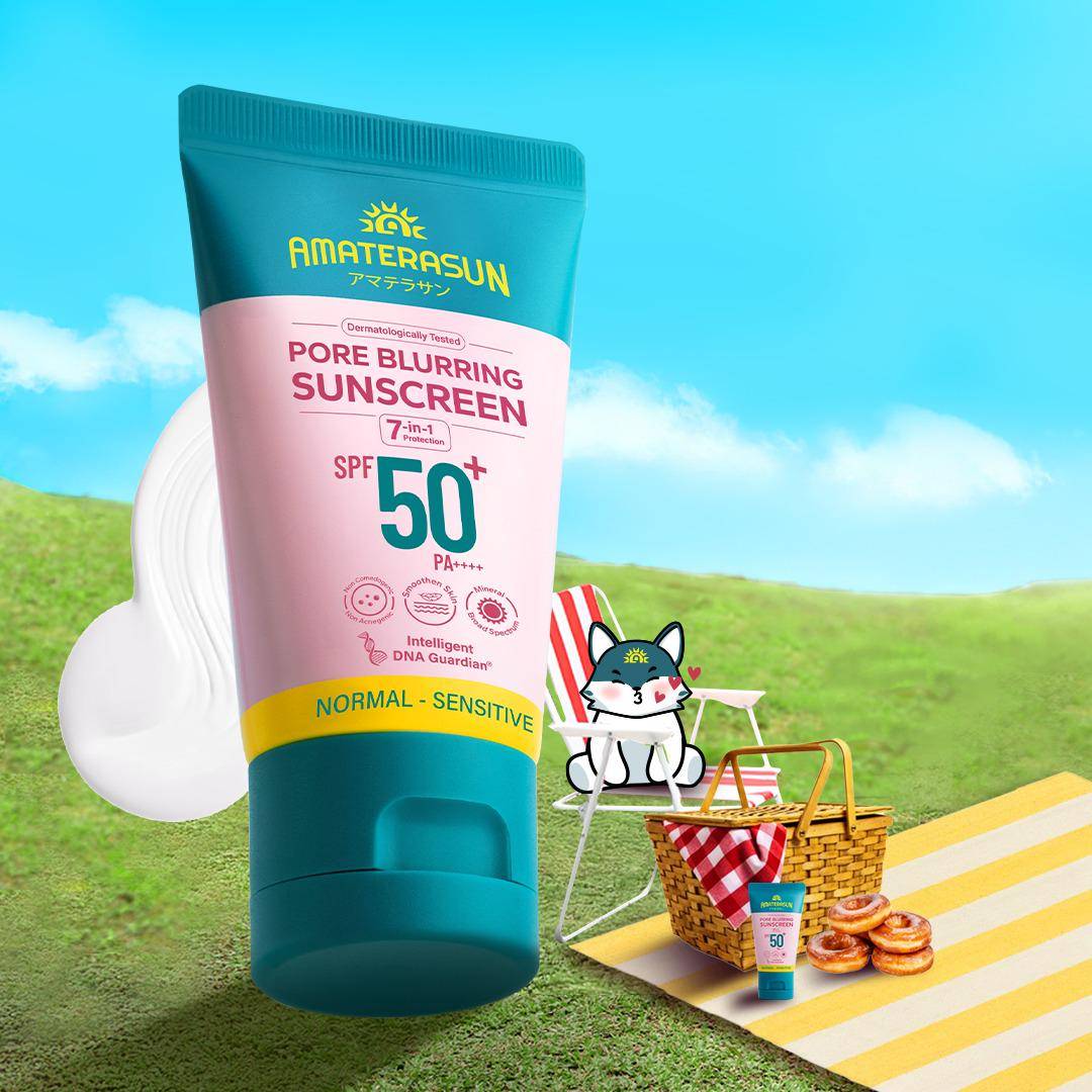 Amaterasun Pore Blurring Sunscreen SPF 50+ PA++++, produk terbaru dari Amaterasun. (dok. Amaterasun)