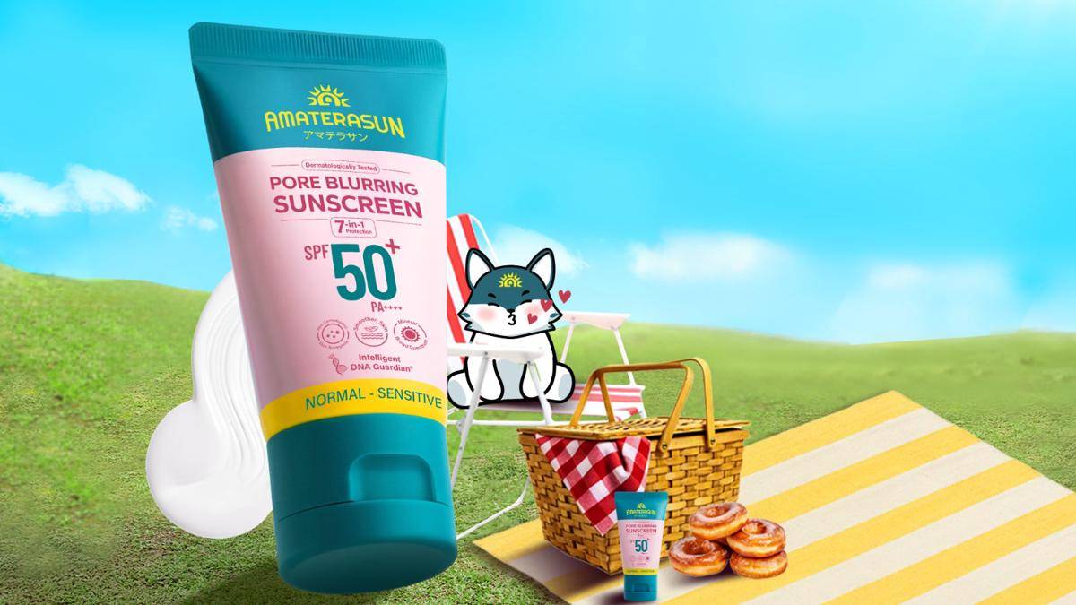 Amaterasun Pore Blurring Sunscreen SPF 50+ PA++++, produk terbaru dari Amaterasun. (dok. Amaterasun)