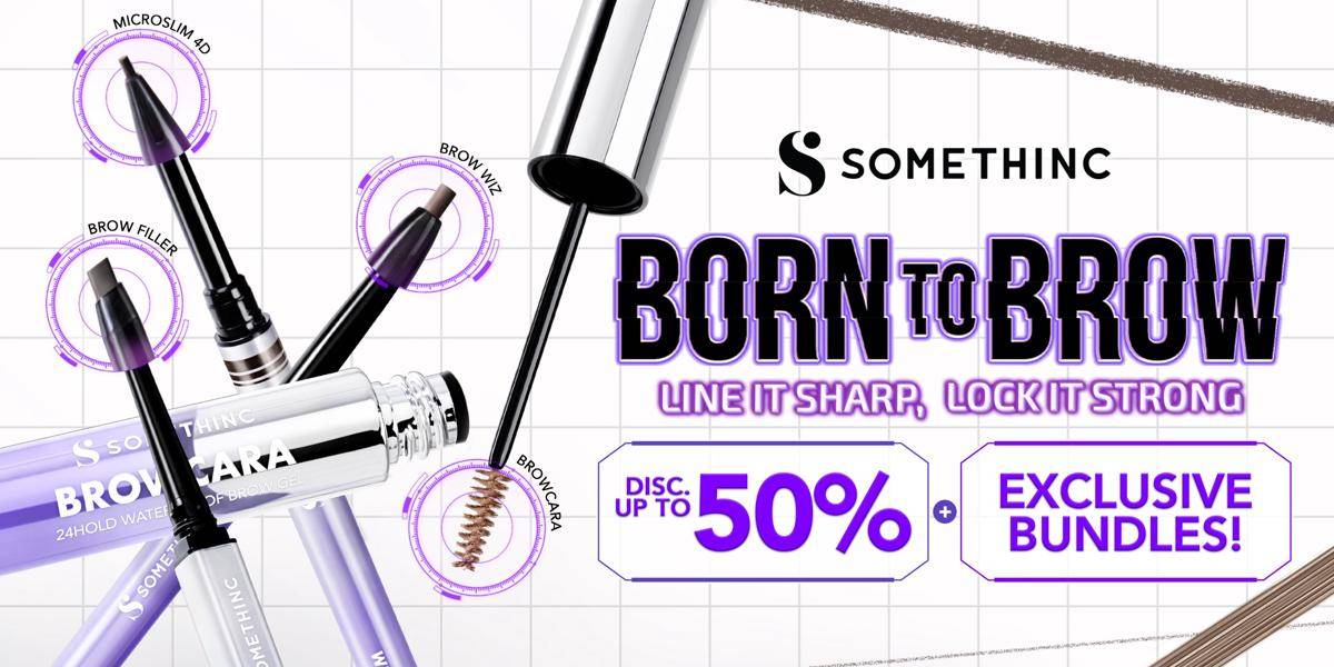 Tiga produk terbaru Somethinc: Microslim 4D, Brow Filler, & Browcara 24Hold. (dok. Somethinc)