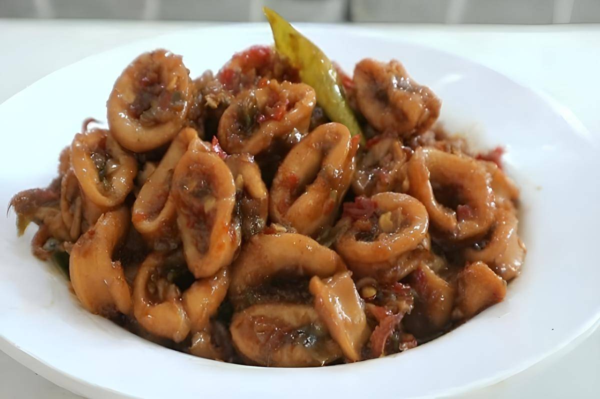 tumis cumi kecap pedas