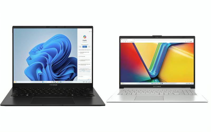 potret ASUS ASUS Zenbook (kiri) dan Vivobook (kanan)