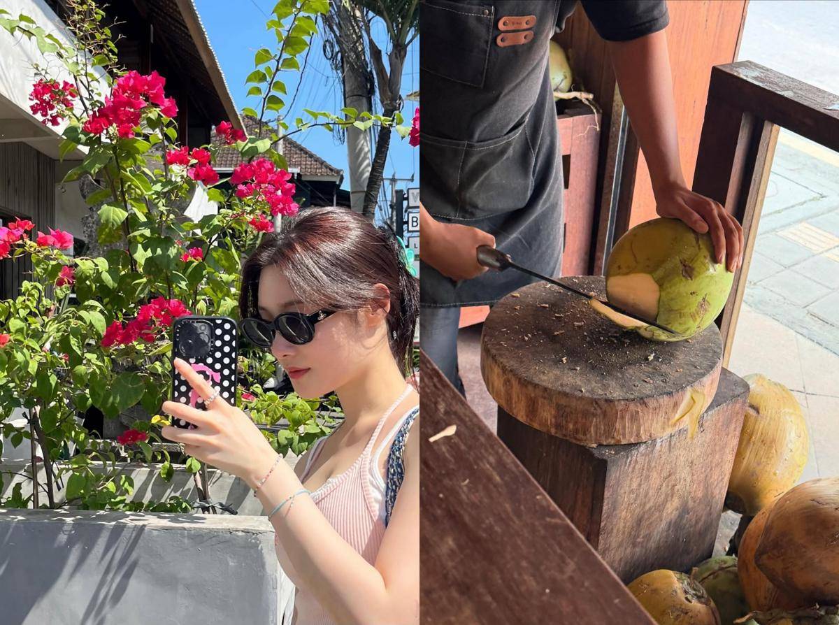 potret Jung Chae Yeon liburan di Bali