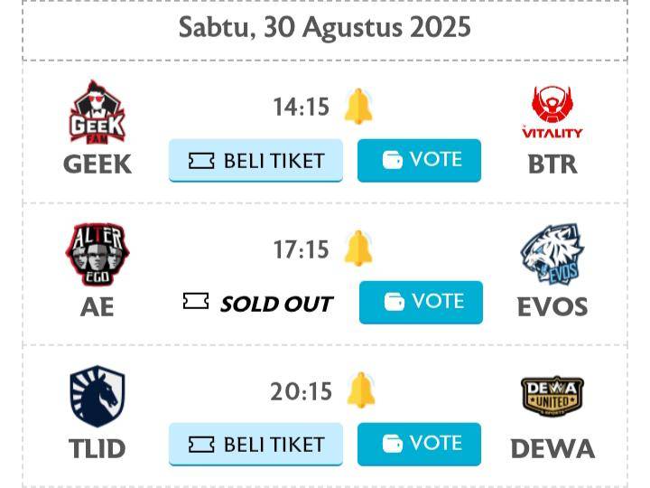 Jadwal Week 2 Day 2 MPL ID Season 16