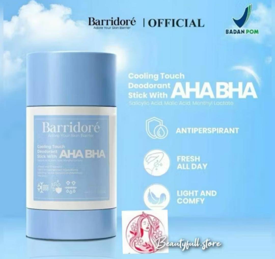 Barridore Cooling Touch Deodorant Stick with AHA BHA (shopee.co.id/Beautygirl Store)