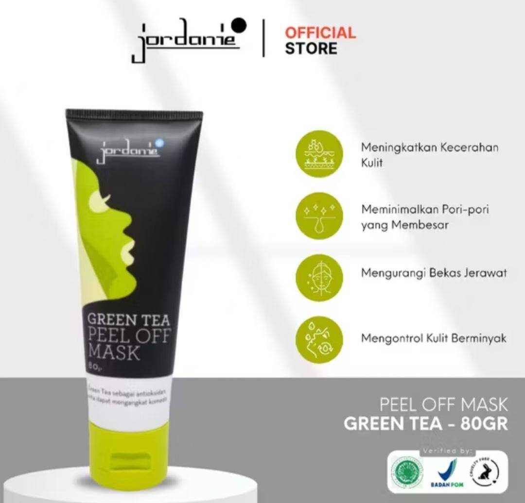 Jordanie Green Tea Peel Off Mask (shopee.co.id/Jordanie Official Shop)