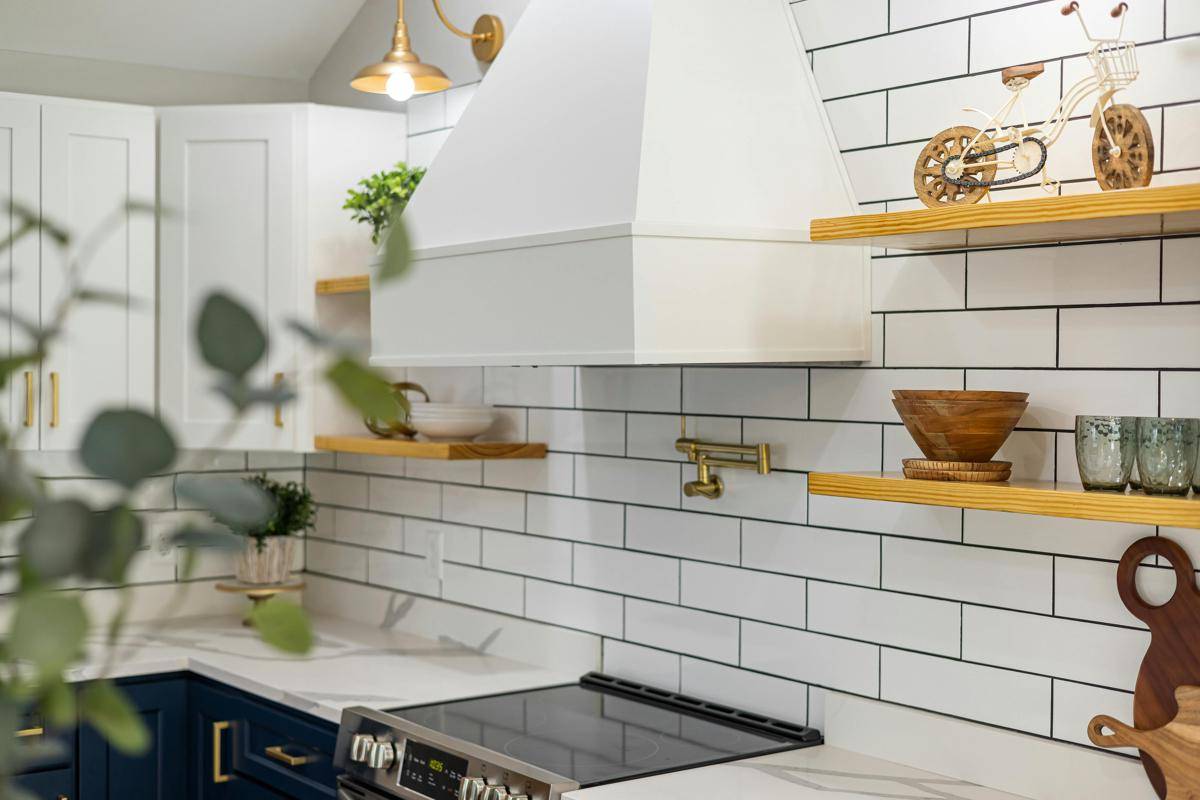 Ilustrasi rak untuk dapur minimalis