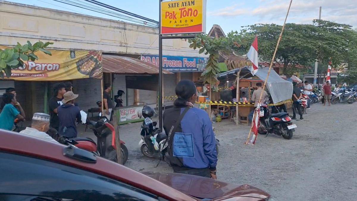 Angkringan depan Pasar Ngale tempat korban ditusuk OTK. IDN Times/Riyanto.