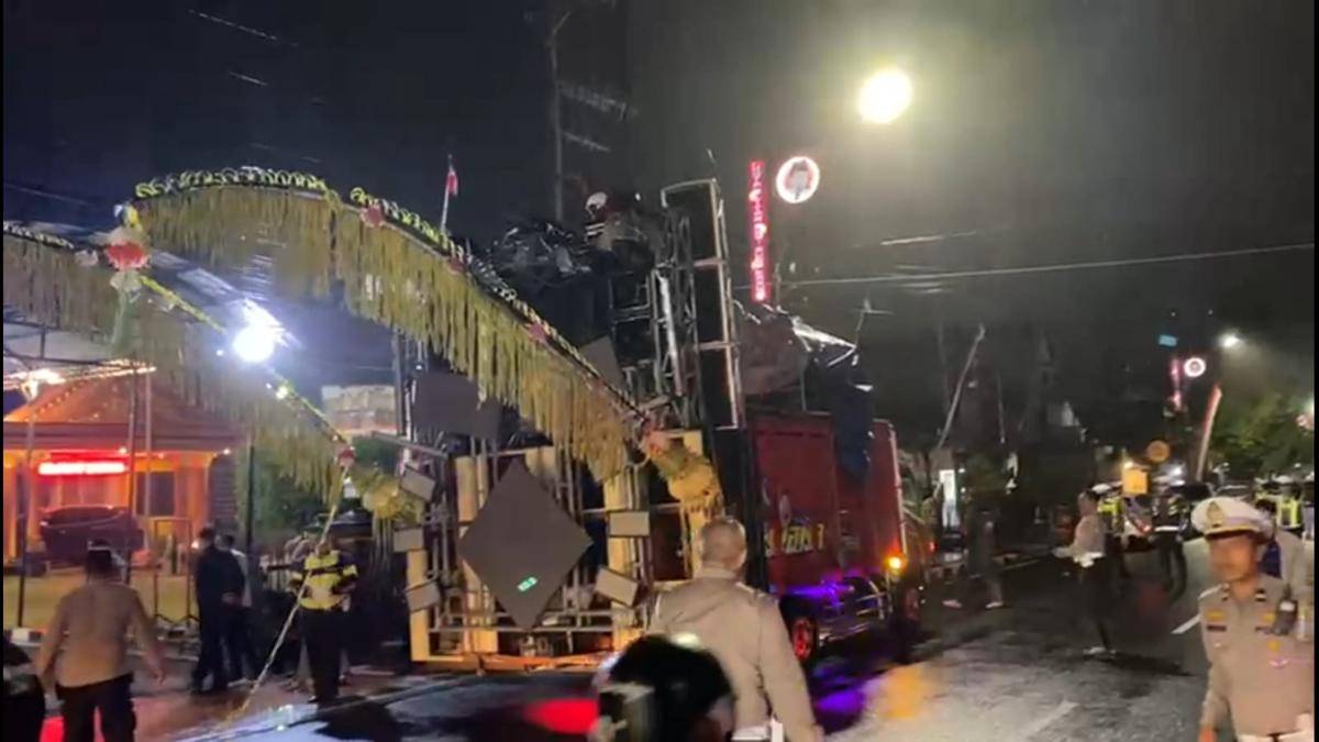 Truk pengangkut sound horeg di Blitar dikenakan sanksi tilang. IDN Times/istimewa