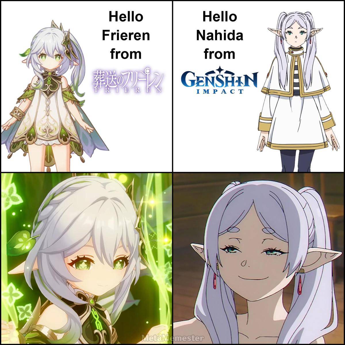meme karakter anime rambut putih