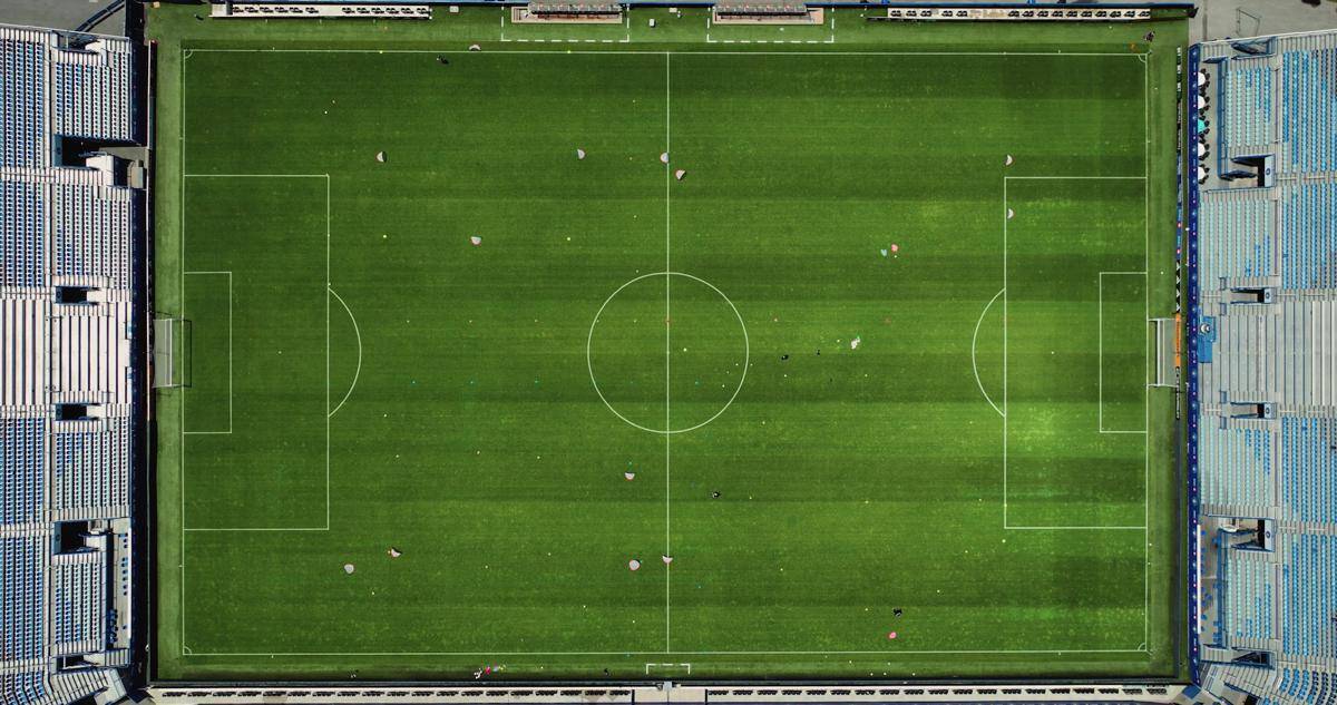 ilustrasi stadion sepak bola 