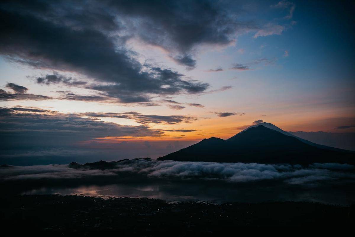 Potret gunung Batur