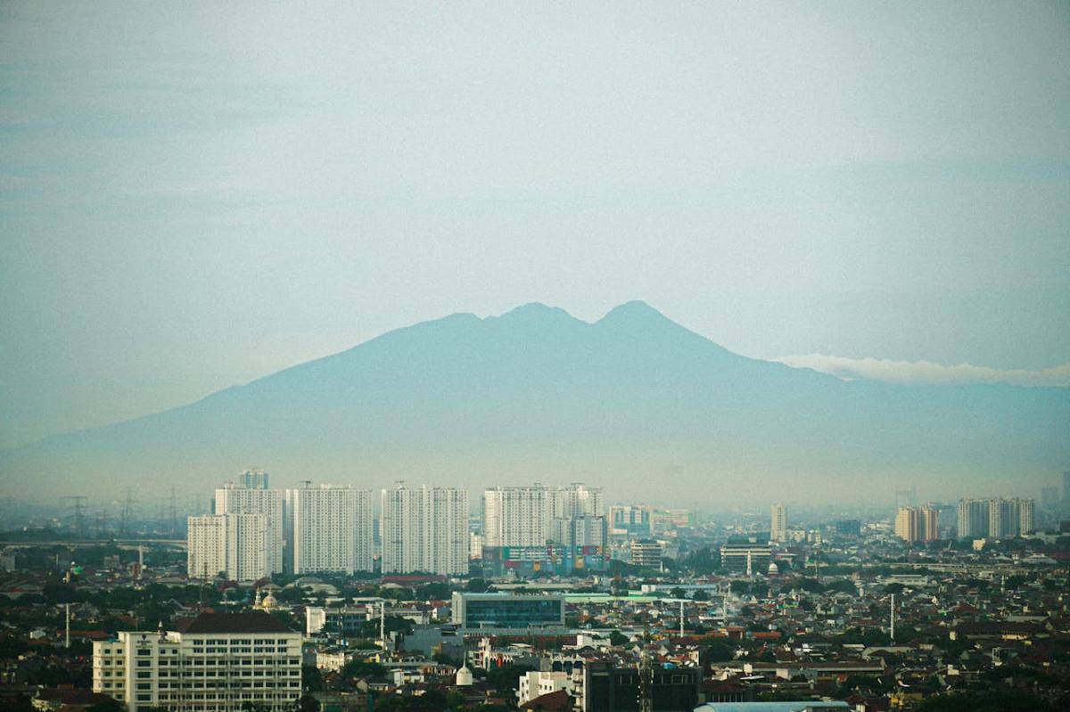 Potret gunung Salak