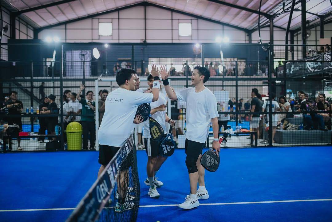 Rezky Adhitya dan Ditto duet main padel