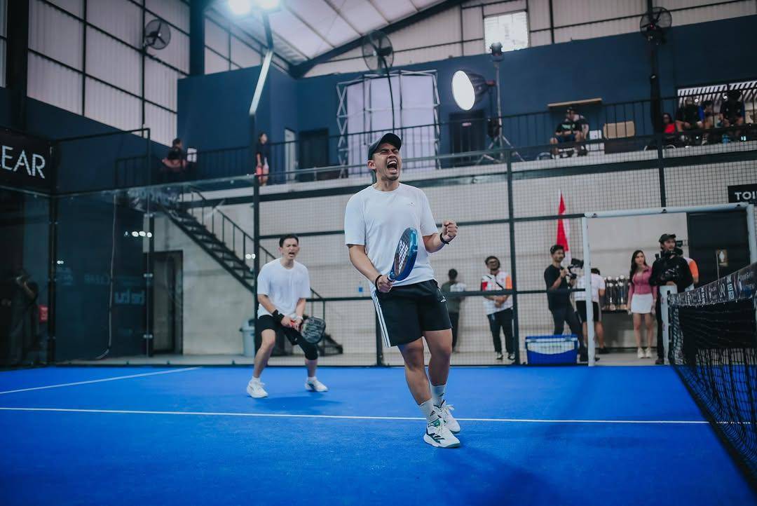 Rezky Adhitya dan Ditto duet main padel
