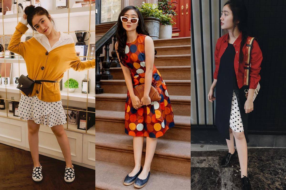 OOTD Polkadot ala Febby Rastanty