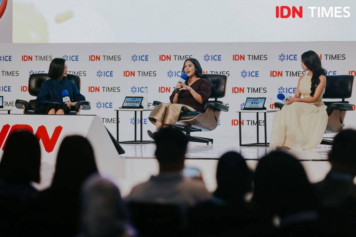 Sesi “High Functioning Anxiety: When You’re Struggling but No One Can Tell” oleh Caca Tengker dan Naura Ayu. (Dok. IDN)