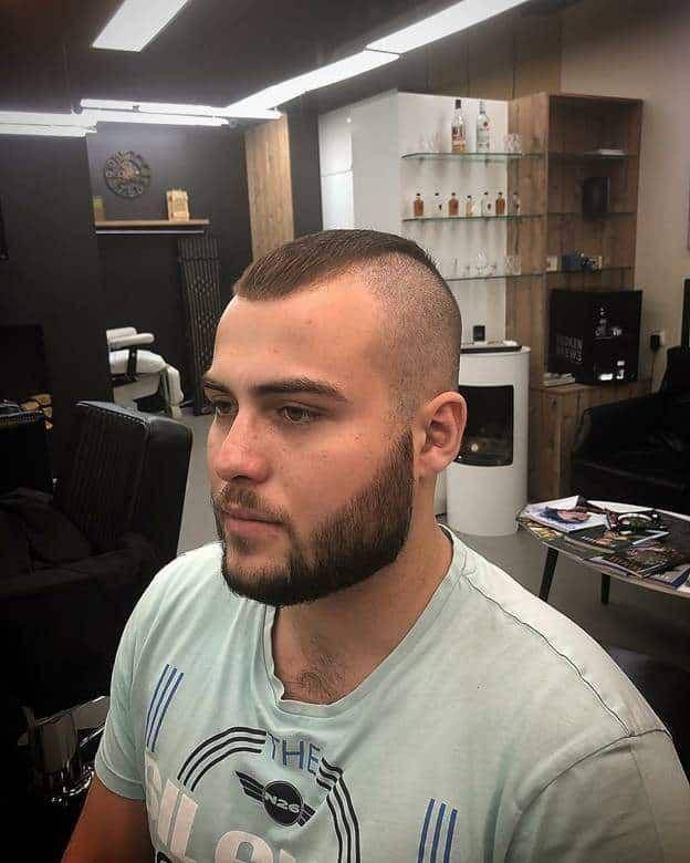 Buzz cut mohawk strip