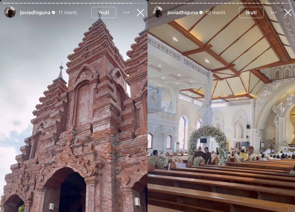 potret pemberkatan nikah Maria Rahajeng dan Matthias Haerens