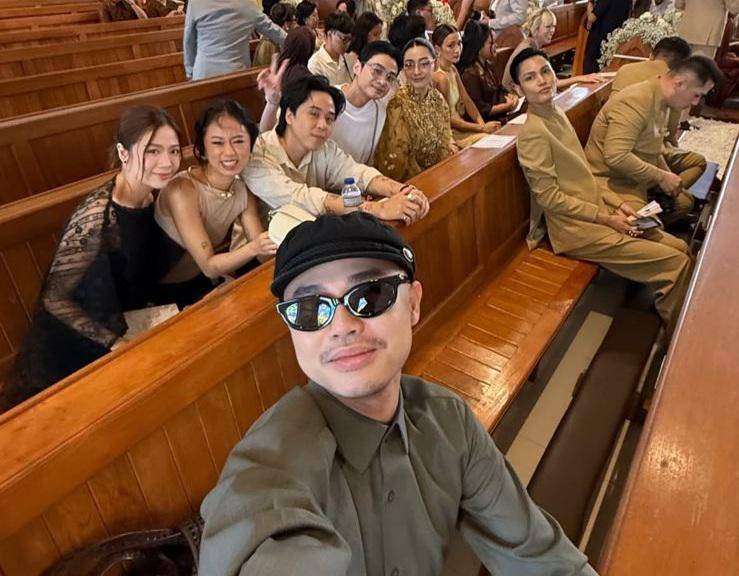 Rekan sahabat selebgram di pemberkatan nikah Maria Rahajeng dan Matthias Haerens