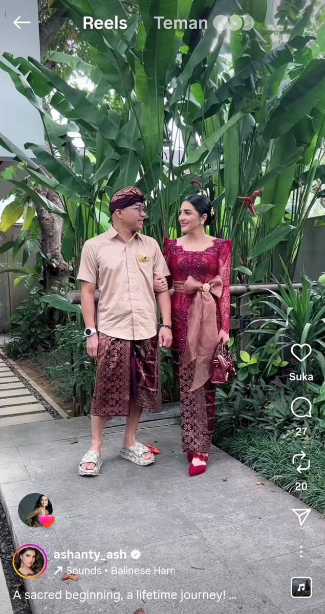 Keluarga Azriel Hermansyah di pernikahan kakak Sarah Menzel