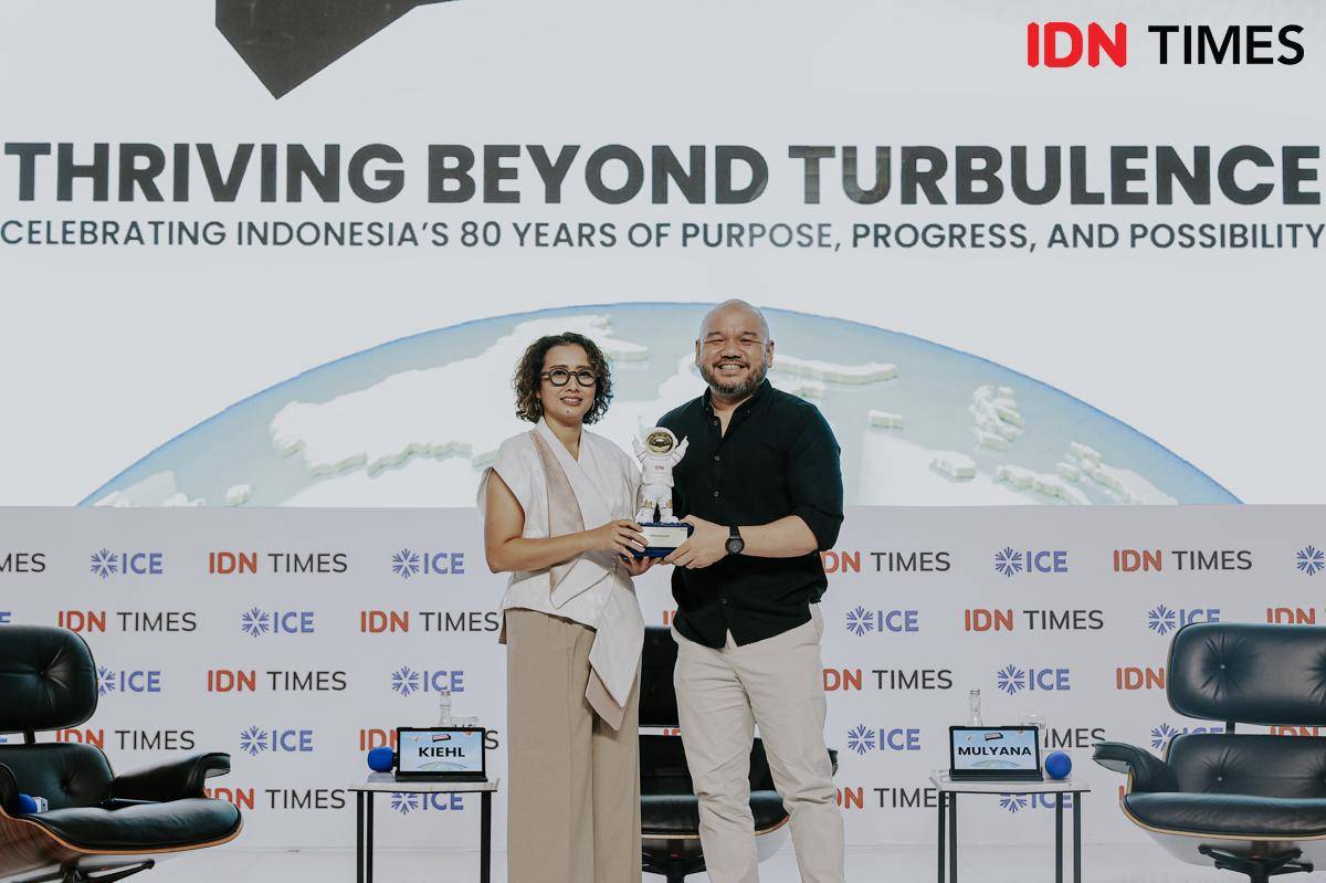 Philip Mulyana dalam Indonesia Summit 2025 di The Tribrata Dharmawangsa (28/8/2025). (IDN Times/Herka Yanis)