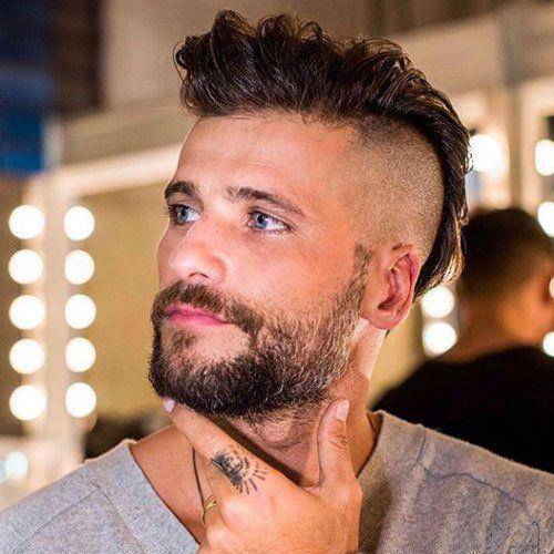 Upswept cut mohawk