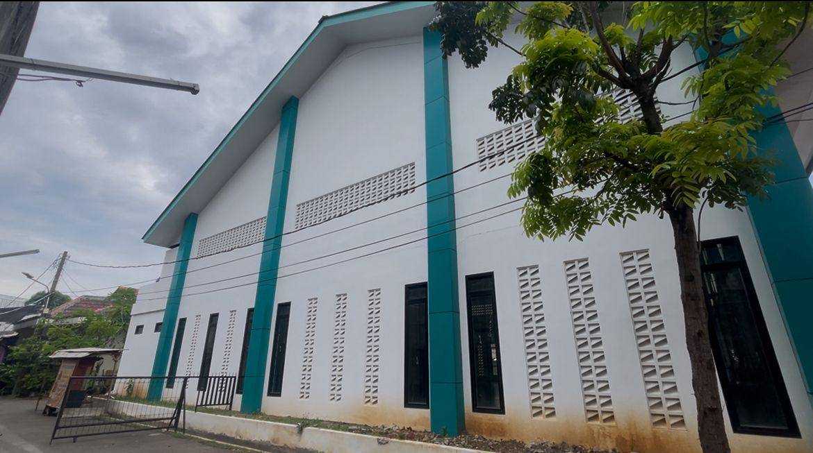Gedung Serba Guna di Paku Jaya, Serpong yang jadi proyek penanggulangan banjir