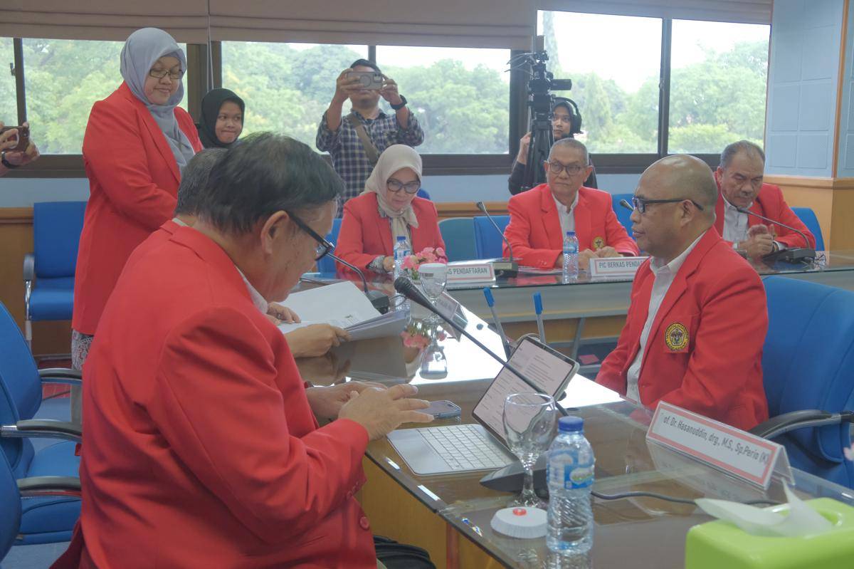 Muhammad Iqbal Djawad resmi mendaftarkan diri sebagai bakal calon Rektor Universitas Hasanuddin (Unhas) periode 2026–2030. (Dok. Istimewa)