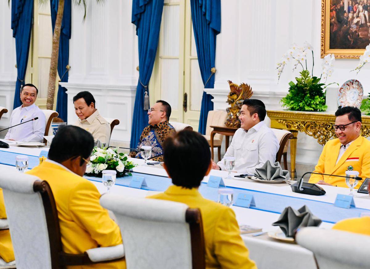 Presiden Prabowo Subianto menerima pengurus DPP Golkar 