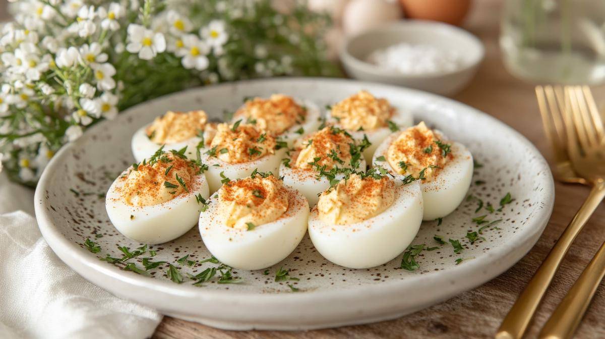 ilustrasi deviled eggs (vecteezy.com/yulia)