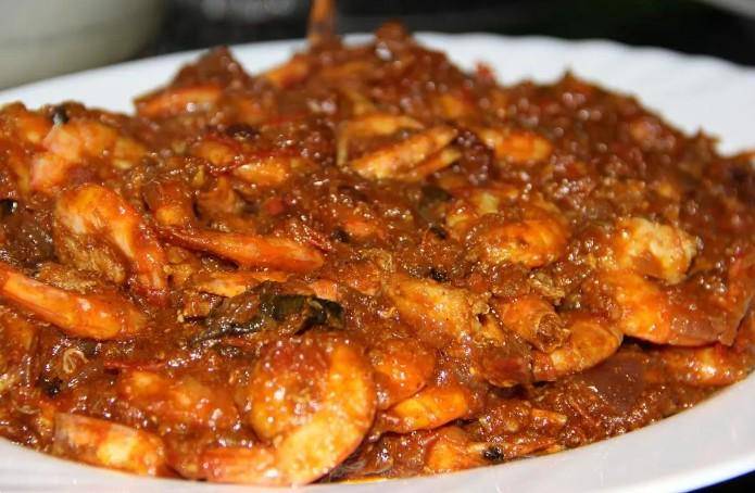 ilustrasi udang saus kecap