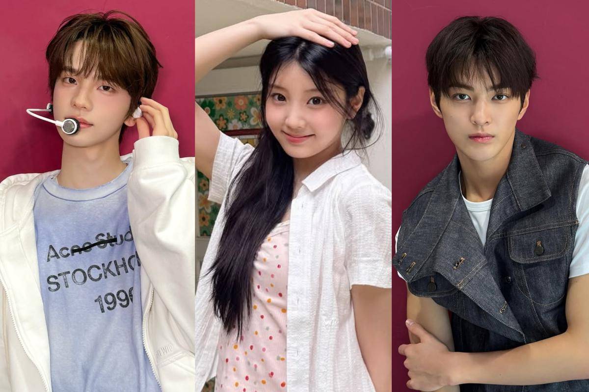 Shinyu TWS (instagram.com/tws_pledis) | Wonhee ILLIT (instagram.com/illit_official) | Keonho CORTIS (instagram.com/cortis)