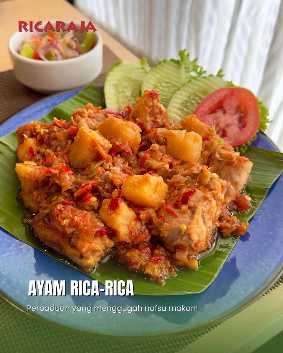 menu ayam rica-rica di Ricaraja