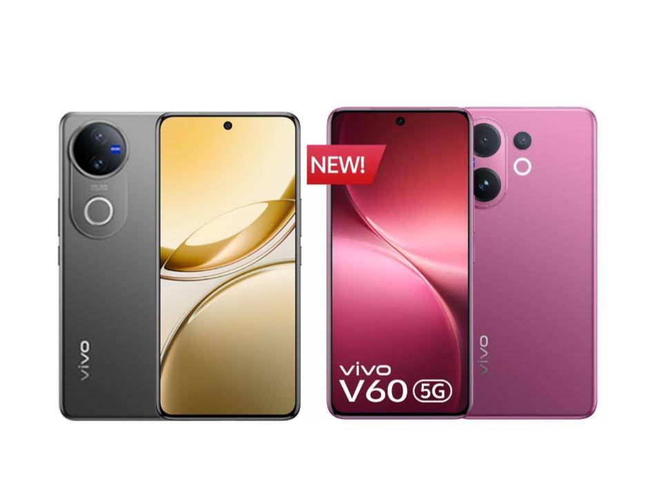 vivo V50 (kiri) dan vivo V60 (kanan)