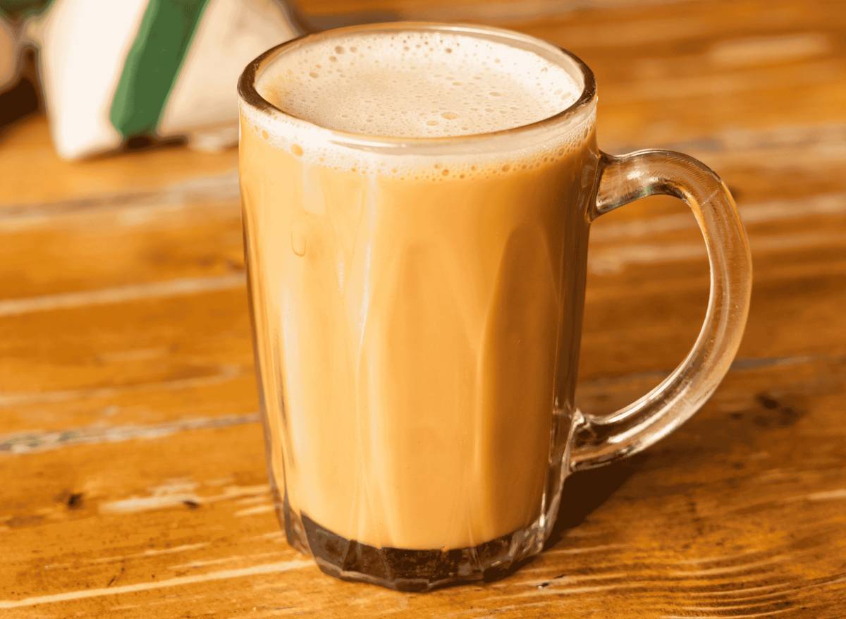 ilustrasi teh tarik pandan