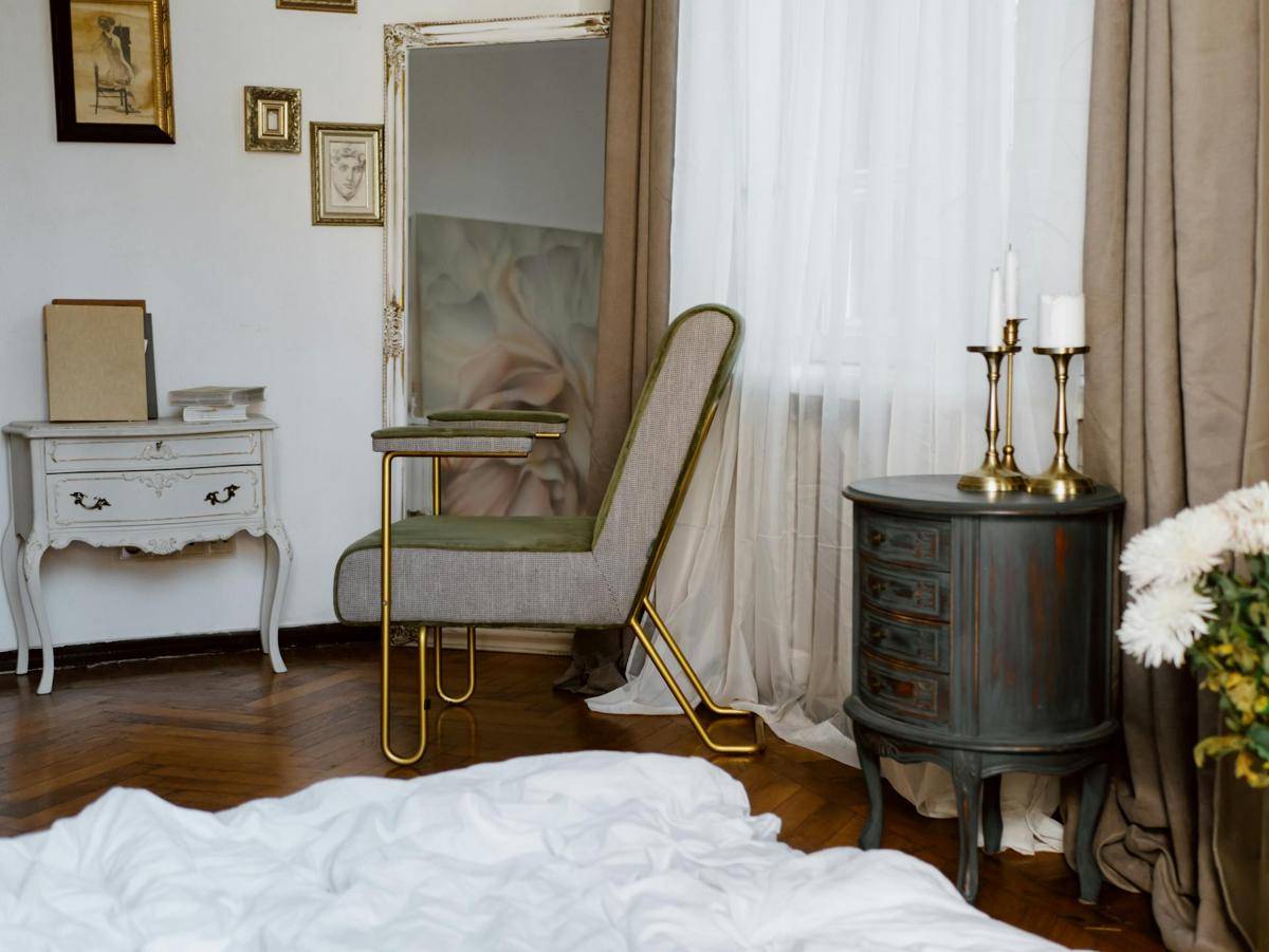 ilustrasi rumah bergaya shabby chic