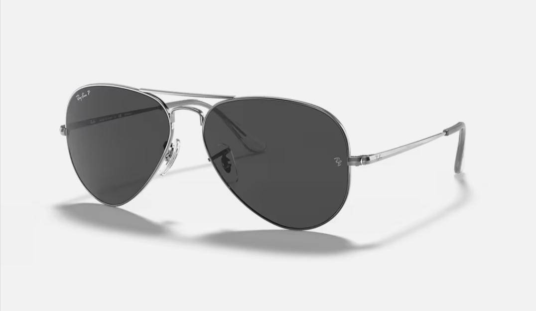 Luxottica Ray-Ban® Aviator Metal II Polarized RB3689 (sunglasshut.com)